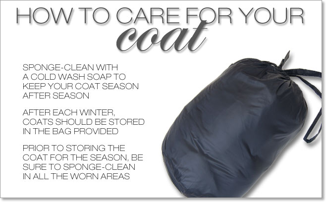 HOW TO CARE FOR YOUR COATS