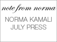 Note from Norma, August 5, 2012